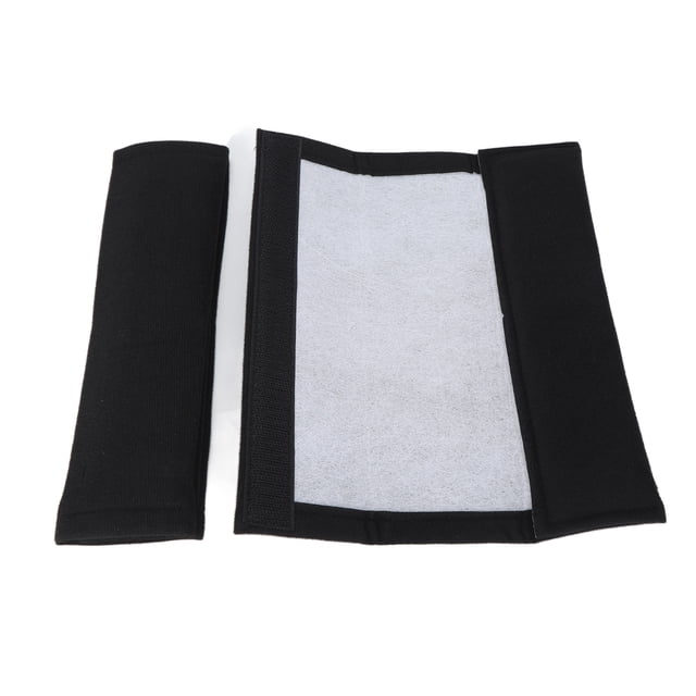 2 almohadillas para cinturón de seguridad para el coche, almohadilla para el hombro, correa suave y cómoda para niños adultos, color negro