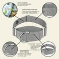 thumbnail image 7 of Country Brook Petz® 1 1/2 inch Silver Martingale Heavyduty Nylon Dog Collar, Extra Large, 7 of 7