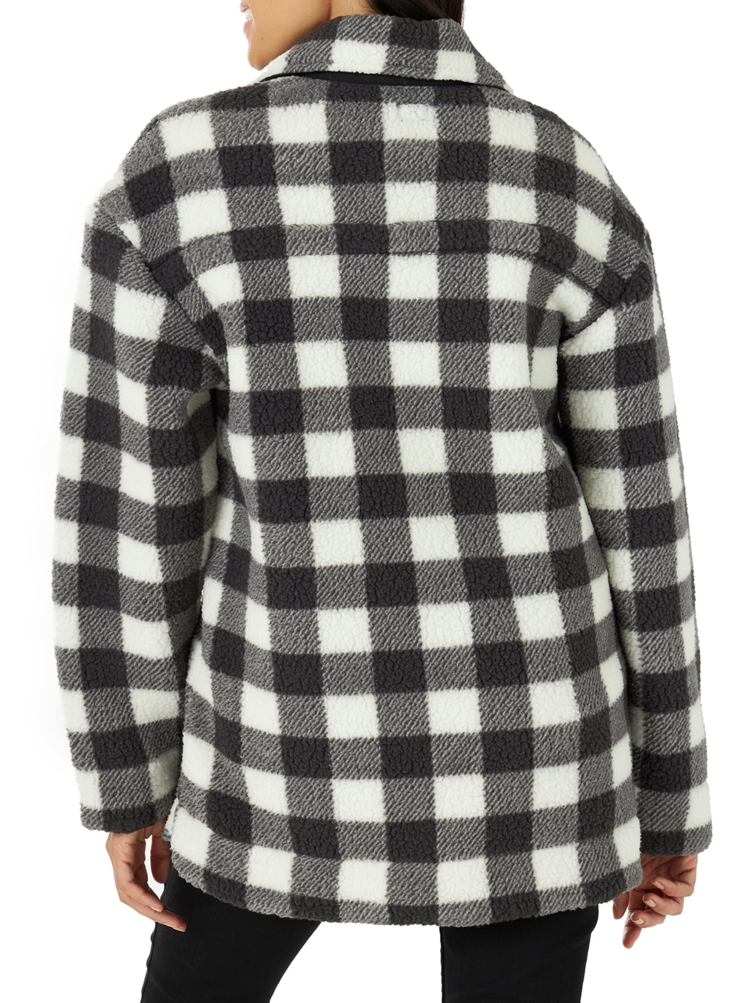 Lee Women's Fleece Button Down Long Sleeve Chore Jacket - Plus