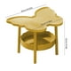 thumbnail image 3 of Mesa Auxiliar Multifuncional Moderna de Dos Niveles con Forma de Mariposa, Mesa de Centro con Estante de Almacenamiento En Capas, Mesita de Noche, Escritorio de Estudio para Sala de Estar, Dormitorio, 3 of 6