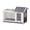 Grey, variant on Wooden Rabbit Hutch Indoor and Outdoor, Large Rabbit Cage Chicken Coop Expandable, Weatherproof Bunny Cage with Anti-Chew Metal Frame Ramp for Backyard Small Animals Natural