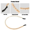 thumbnail image 4 of Unique Bargains 1 Pcs 2 Rows Rhinestone Headband Hairband for Women 0.31 Inch Wide Champagne, 4 of 7