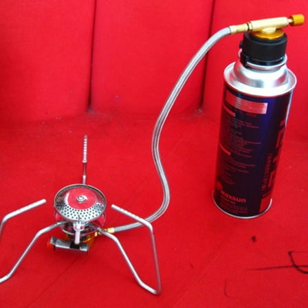 SWETRACE 3.90X3.90X3.00CM Black Stove Burner Adapter for Hiking 1Pcs