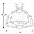 thumbnail image 4 of Hangar Collection 16" Semi-Flush/Convertible, 4 of 6