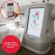 SINGER® SE9180 Embroidery & Sewing Machine with Accessory Kit | 250 Built-in Stitches, 150 Embroidery Designs & 10 Fonts, Wifi Connectivity with 7 Touch Screen