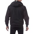thumbnail image 2 of Pro Club Men's Heavyweight Pile Full Zip Hoodie BLKGRY-S, 2 of 5