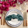 thumbnail image 4 of Cotton Linen Cloth Napkins, Stitched Edges Reusable Table Napkins for Wedding Birthday Party Bridal Shower Home Table Decor, 42 x 42 cm（Forest Green）, 4 of 7