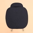 thumbnail image 2 of Cojín interior del asiento Cojín antideslizante Cojín libre Corbata transpirable Funda de asiento Alfombra de felpa para automóvil Auto Four Seasons (Negro), 2 of 5