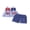 Blue, variant on Baby Toddler Girl 4th of July Clothes 3 6 12 18 24 Months 2T 3T Sleeveless Flag Patch Plaid Tank Tops Shorts Outfits Set