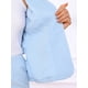 thumbnail image 5 of Conjunto de traje de negocios de 2 piezas para mujer, blazer con cuello y botones, falda lápiz, conjunto de falda de trabajo, XS azul claro, 5 of 6