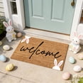 thumbnail image 4 of Easter Welcome Doormat, Easter Bunny Coir Door Mat Egg, Front Door Mat Decor, Non Slip Front Porch Rugs for Home Entrance Decoration (16 x 24 in), 4 of 7