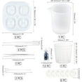 thumbnail image 2 of 30 Pcs DIY Constellations Silicone Resin Casting Molds and Tools Zodiac Sign Resin Molds Kits for Jewelry Resin Craft Making, 2 of 7