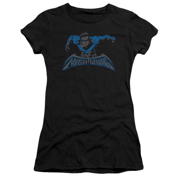 Batman Wing Of The Night S/S Junior Women's T-Shirt Sheer Black