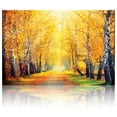 thumbnail image 2 of wall26 - Sunny Autumn Day Trees line a Path - Canvas Art Home Art - 16x24 inches, 2 of 5