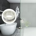 2024 Stainless Steel Round Handle Bath Glass Embedded Hollow Pull Knob