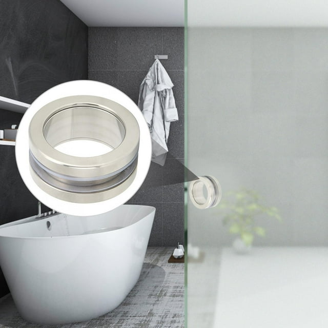 Shower Door Pull,Stainless Steel Round Handle Bathroom Knobs Glass Door Handle Exceptional Value