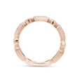 thumbnail image 5 of 1/2 ct. t.w Round Cut Lab Created Moissanite Diamond Milgrain Full Eternity Stackable Band Ring For Women In 14K Solid Rose Gold (G-H Color, VVS1 Clarity, 0.50 Cttw)-4, 5 of 8