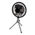 thumbnail image 4 of Ventilador de panel solar Ticfox 20W Ventilador portátil con panel solar USB Soporte para camping pesca viajes, 4 of 14