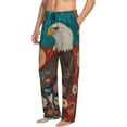 thumbnail image 6 of Sikiie Sunflower Bald Eagle Mens Pajama Pants Sleep & Lounge Pants, PJ Bottoms With elastic waistb and Pockets XX-Large, 6 of 6