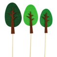 thumbnail image 1 of Coxeer Cake Topper Set Felt Plant Cute Cake Pick Cupcake Decoration Stick for Birthday, 1 of 10