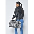 thumbnail image 4 of Sac de Voyage Jacquard Noir et Blanc, 4 of 12