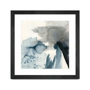 Giant Art 30x30 Winter Current III Matted and Framed in White
