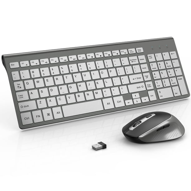 Teclado y Ratón Inalámbricos JOYACCESS Slim Ergonómico Combo