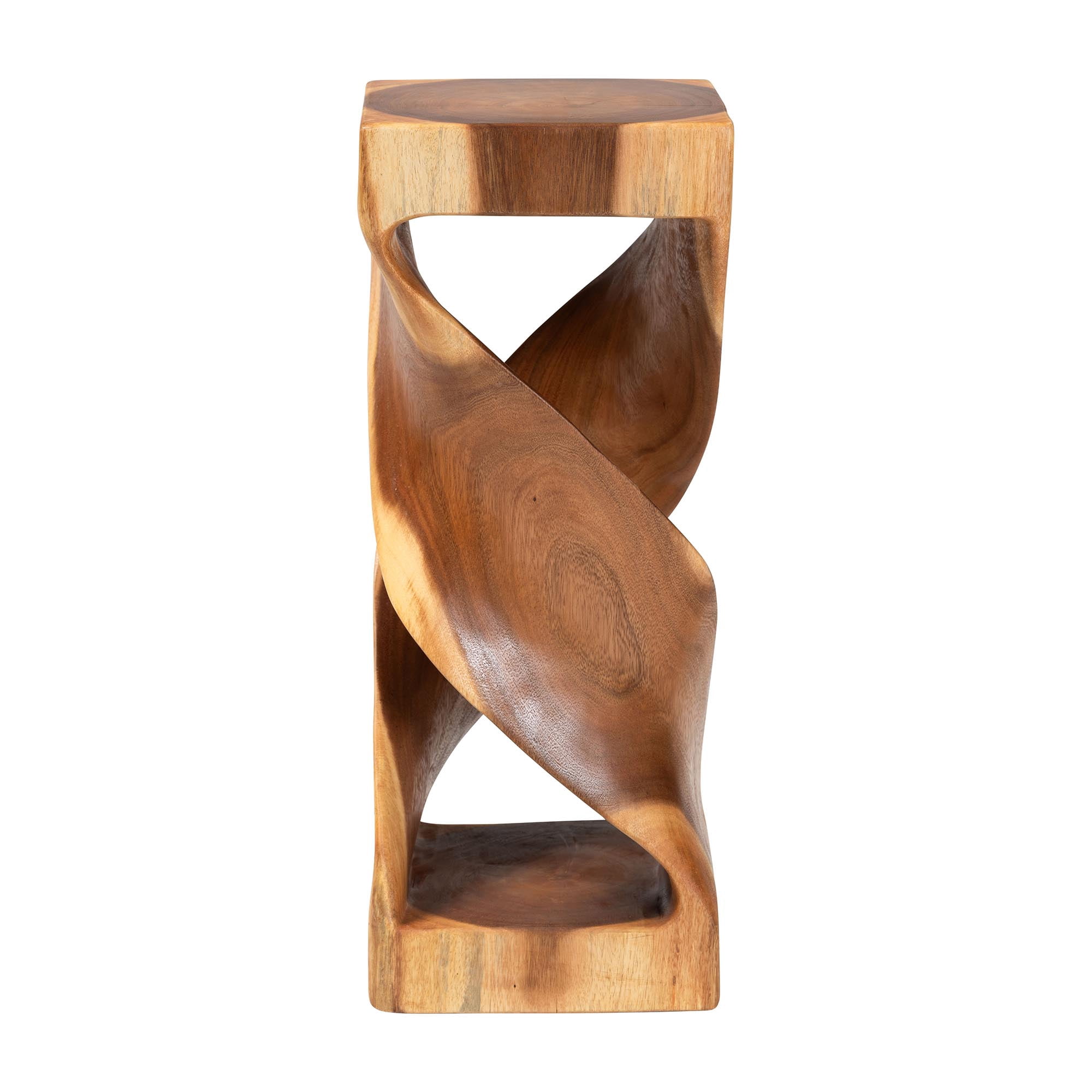 bali & pari Rapha Rustic End Table, Natural Brown