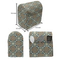 thumbnail image 5 of Orient Lounger Chair Bag, Style Flower Arrangement Daffodils Old Framework Print, High Capacity Storage with Handle Container, Lounger Size, Teal Orange, by Ambesonne, 5 of 5