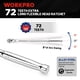 thumbnail image 4 of Cabezal flexible extralargo Ratchet WORKPRO Drive de 1/4 pulgadas, 30 cm, 4 of 7