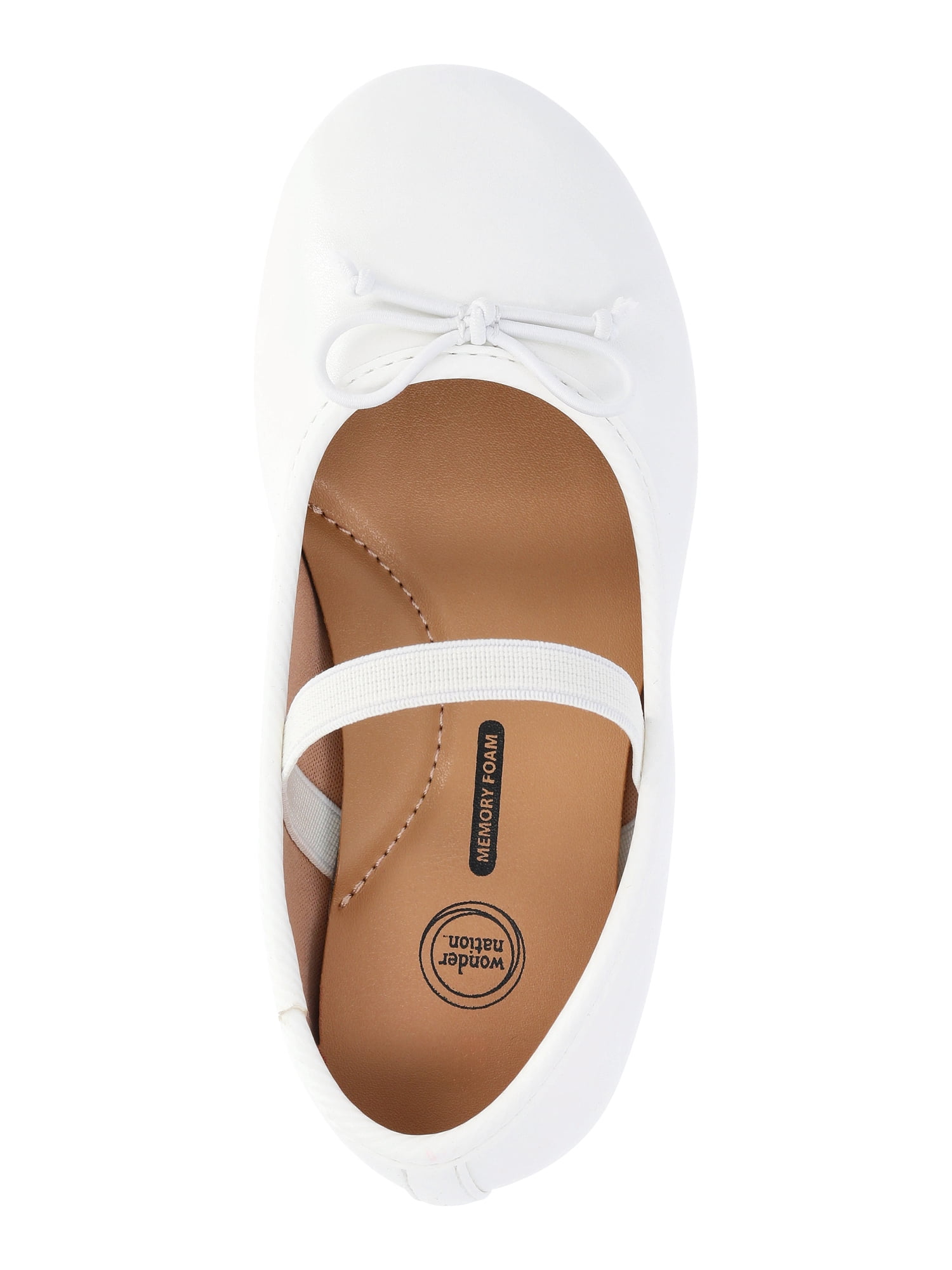 Wonder Nation Toddler Girls Bow Ballet Dress Shoes