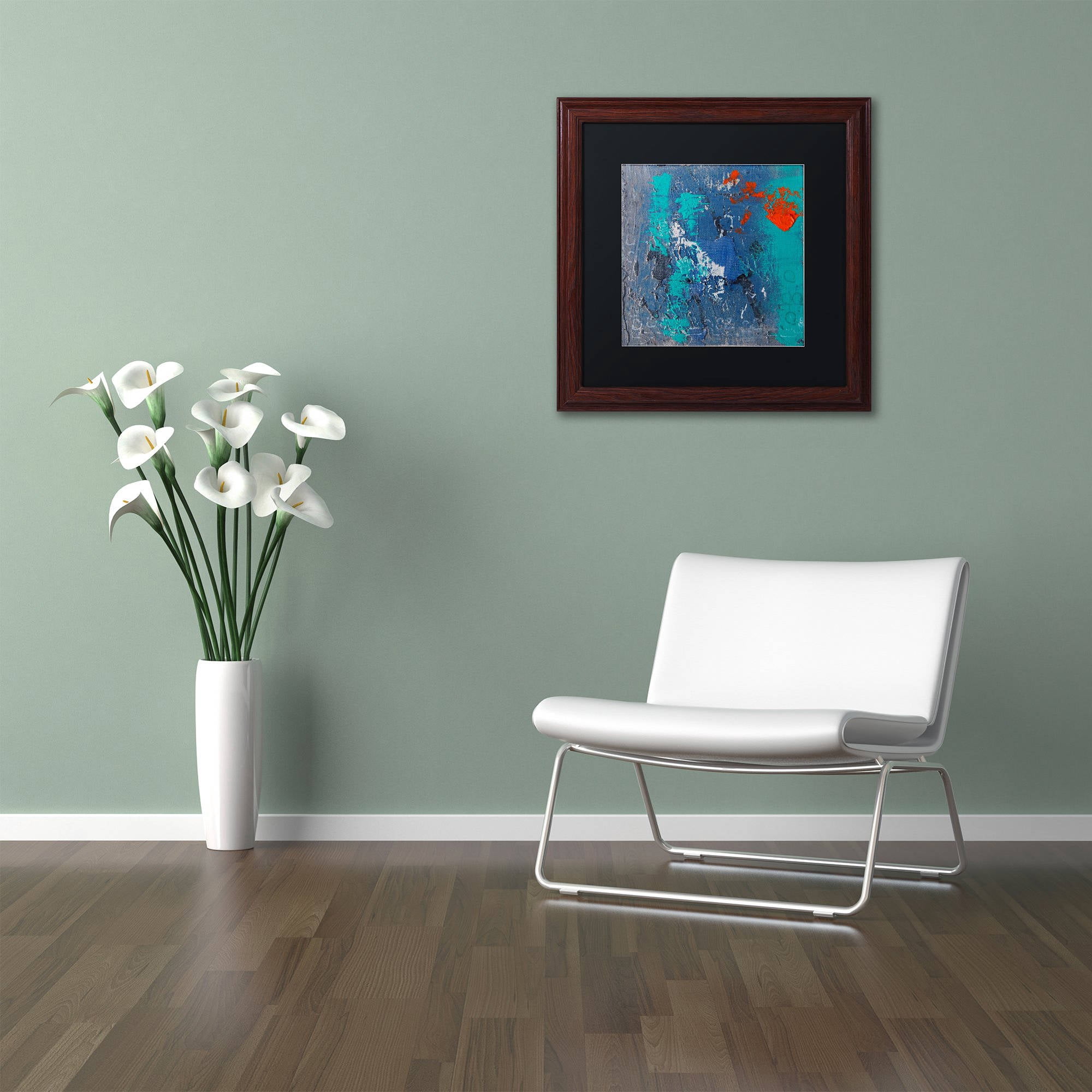 Trademark Fine Art 'Mistake' Canvas Art by Nicole Dietz, Black Matte, Wood Frame