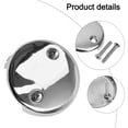 thumbnail image 6 of 2Pcs Two-Hole Bathtub Overflow Drain Cover, 3-1/8" Bathtub Drain Stopper with Screws, Fits Most Standard Bathroom Tub (Black), 6 of 7
