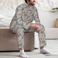 thumbnail image 7 of Salouo truck car Print Button-Front Long Sleeve Pajama Set for Men, Soft 2Pjs Men's Long Sleeve Sleepwear-Large, 7 of 7