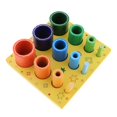thumbnail image 3 of Juguete de Apilamiento de Madera Colorido Clasificador de Color Juego para perfke Juguetes de madera de bloques de arco iris, 3 of 9