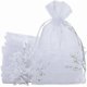 thumbnail image 1 of 50pcs Large Organza Gift Bags, 20 X 30cm Jewelry Bags Wedding Favor Bags With Drawstring For Christmas Birthday Party Gift Wrapping (white), 1 of 4