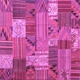 thumbnail image 1 of Ahgly Company Indoor Square Patchwork Purple Transitional Area Rugs, 4' Square, 1 of 4