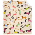 thumbnail image 1 of Dachshund In Sweaters Pattern Blankets Fleece Printed Cute Portable Soft Throw Blanket for Bed Office Quilt Dog Flannel Blanket, 1 of 7