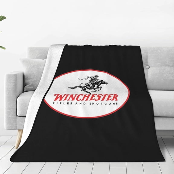 Winchester Fleece Blanket, Very Soft Microfiber Flannel Blanket for Couch Warm and Cozy for All Seasons