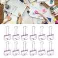 thumbnail image 4 of Paper Clamps, Wire Binder Clips Strong Clamping 30Pcs Durable Metal  For Home Gold,Rose Gold,Purple, 4 of 8