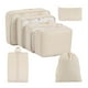 thumbnail image 4 of Juego de 7 cubos de embalaje perfecl para maletas y bolsas de viaje Beige, 4 of 8