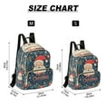 thumbnail image 2 of FORMRS Mini Backpack Purse for Women Travel Daypack Casual Shoulder Bag, Blue Christmas Santa, 2 of 7
