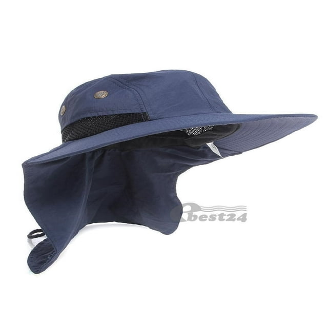 EASTIN Mens Été UV Protection Extérieur Chapeau Plein Couvercle Large Bord Cou Rabat Oreille pour la Pêche Randonnée Chasse
