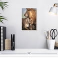 thumbnail image 3 of Elephant Stock Wild Love Wall Art - Vertical Canvas Wall Art - Living Room Wall Decor - Animal Canvas - Orange And Brown Decor By Ali Khataw - 8" x 12", 3 of 8