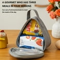 thumbnail image 4 of Vikakiooze Bento Bag, Small Reusable Snack Bags Food Container, Bento Bag, Milk Sandwich, Breakfast Bag, Heat Preservation Bag, Suitable for Picnic Hiking, Lovely Bento Bag for School, 4 of 5