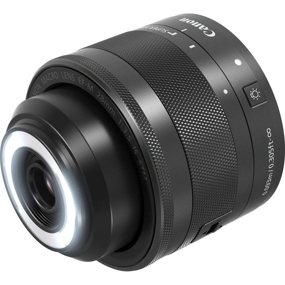 Canon EF-M - Macro lens - 28 mm - f/3.5 IS STM - for EOS Kiss M, M, M10, M100, M2, M3, M5, M50, M50 Mark II, M6, M6 Mark II - image 3 of 6