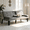 Gray02, variant on BSHTI 65" Modern Velvet Futon Sofa Bed with Drop Down Cup Holders, 3-Position Adjustable Backrest, Removable Arm Cushions, Chrome Legs for Living Room & Guest Room Black