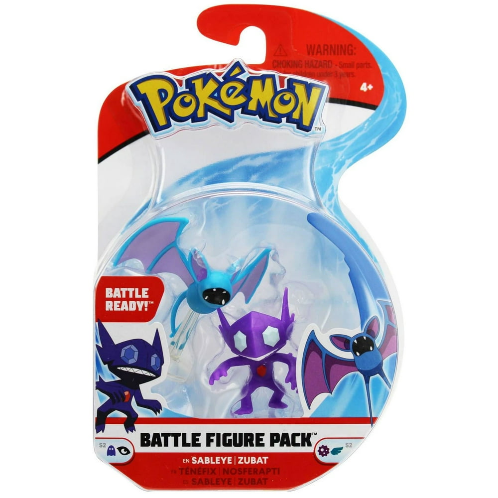 Pokemon Series 2 Battle Figure Sableye & Zubat Mini Figure 2-Pack ...