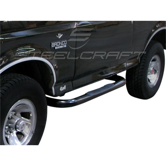 Steelcraft Automotive 211077 STC211077 80-96 BRONCO/F-SERIES PU STD CAB 3IN NERF BAR SS