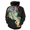 thumbnail image 4 of Sudadera con capucha con estampado 3D de astronauta de dibujos animados para hombres y mujeres, sudaderas casuales de gran tamaño, ropa de calle de hip hop para niños, 4 of 5